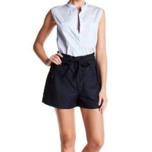 VINCE Coastal Blue Drawstring Utility Shorts